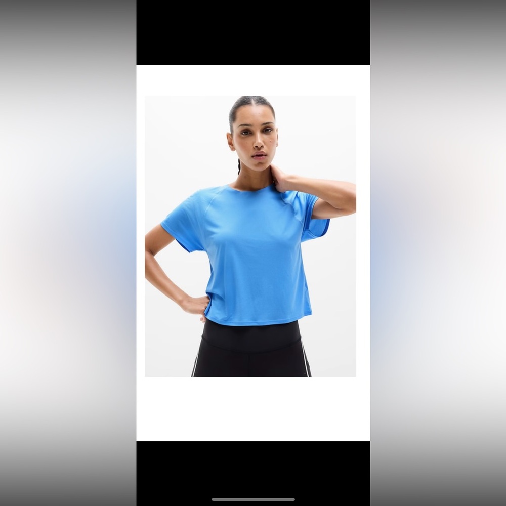 ATHLETA GRID KNIT TEE